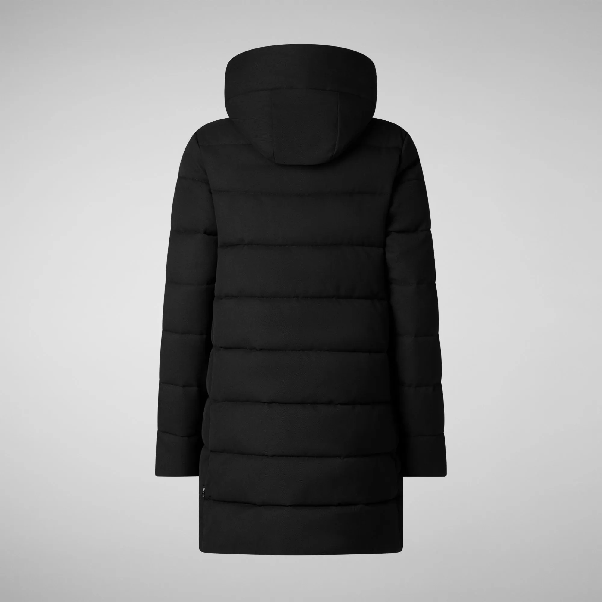 Women's Hooded Animal free Puffer Coat Tatiana in Black