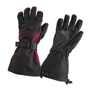 Women's Stella Glove - Black/Burgundy