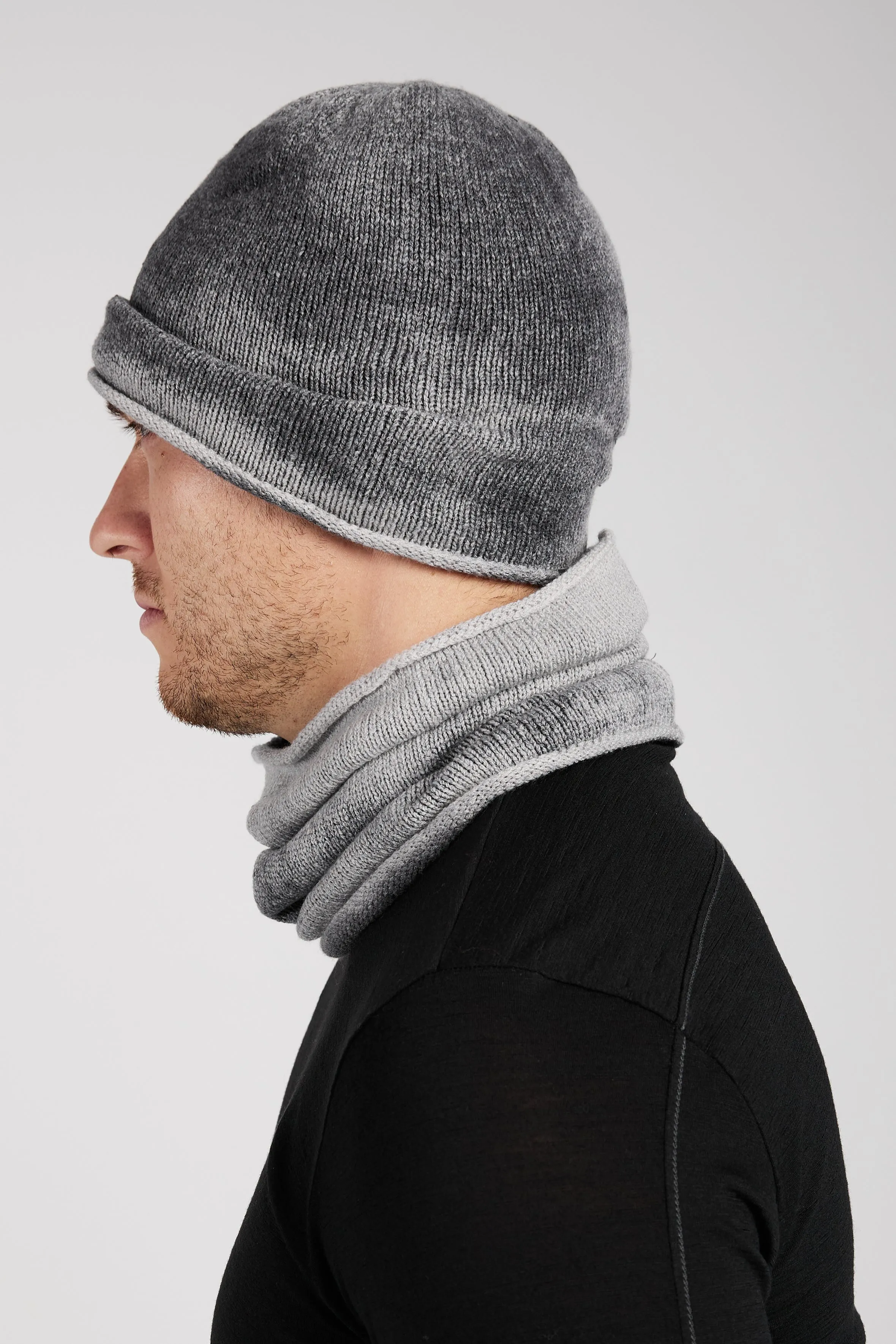 Wool Scarf in Charcoal