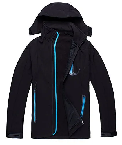 Zestway Women's Winter Warm Mountain Windproof Fleece Jacket Softshell Coat Blue XL